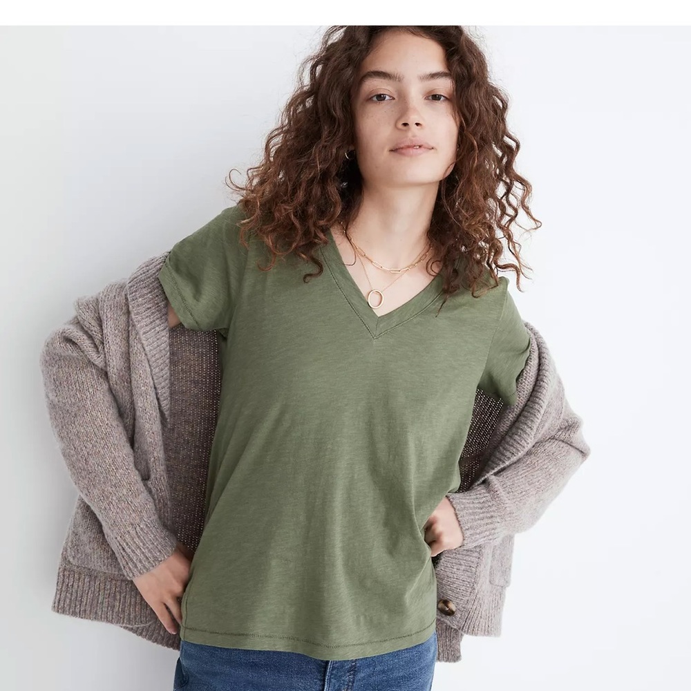 Whisper Cotton V-Neck Tee